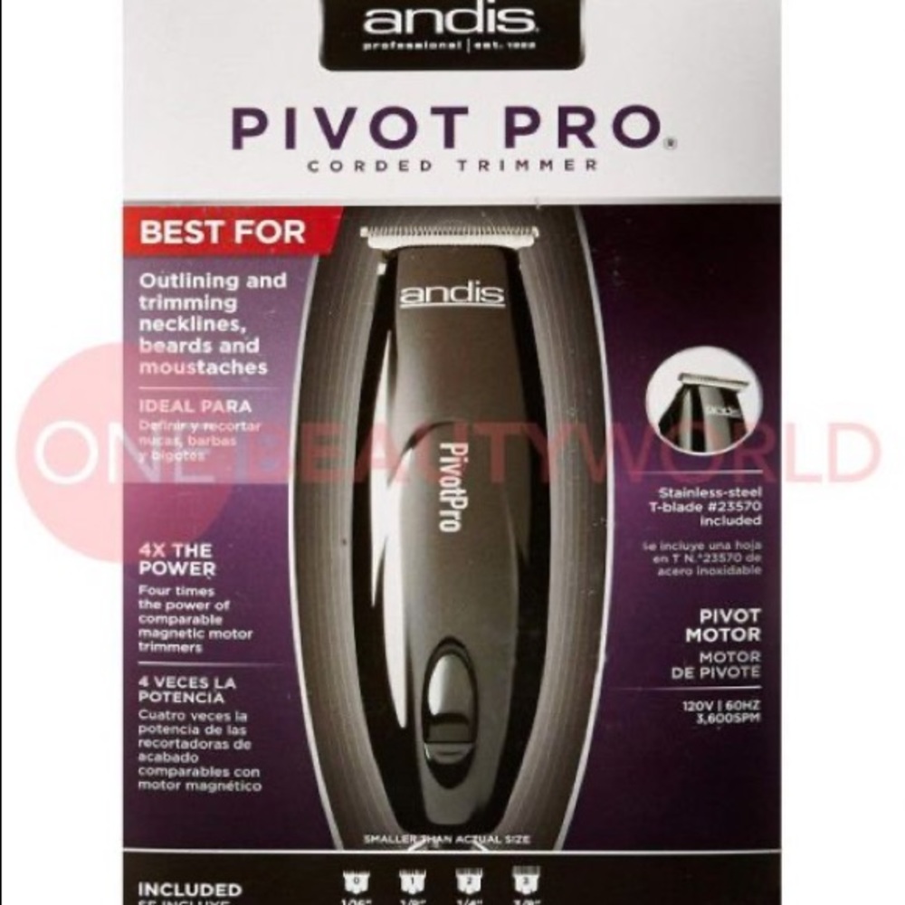 Pívot Pro Corded Trimmer.    necks, beards and mustache